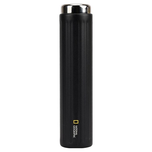 내셔널지오그래픽 익스 슬림 이중 스텐 텀블러, 시그니처 블랙, 180ml, 1개