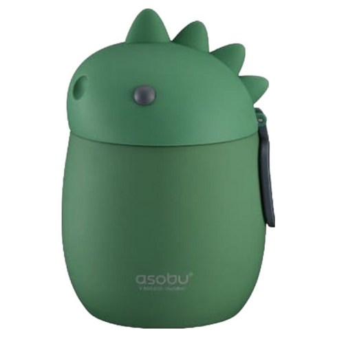 아소부 스테인레스 보온보냉 푸드자 베스티 푸드 컨테이너, 공룡, 600ml, 1개