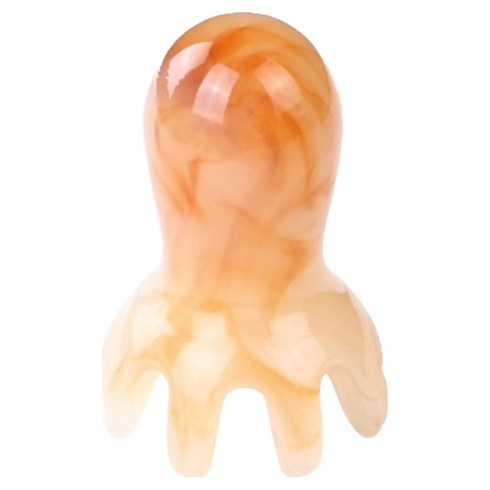 크블랑스 고급 두피괄사 마사지기 68 x 45 x 3 mm, M 라이트브라운, 1개