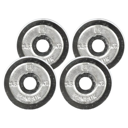 반석스포츠 크롬 도금 바벨, 1.5kg, 4개, 실버
