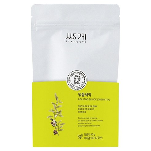 쌍계명차 실속 파우치 덖음세작, 40g, 1개, 1개입