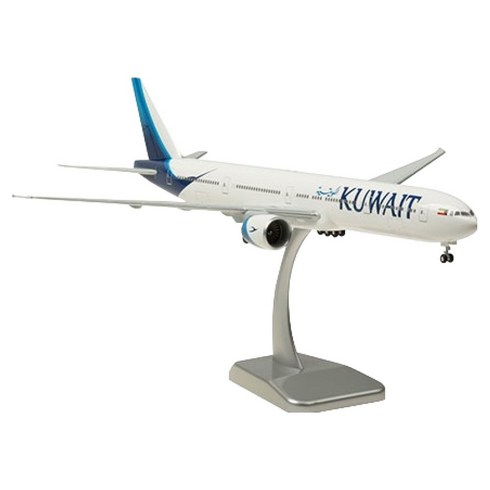 호간 1 / 200 777-300ER 쿠웨이트항공 비행기모형 HG910680WH, 화이트, 1개