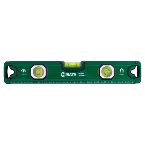 사타 광폭 고강도 자석 수평자 91644 400mm, 1개