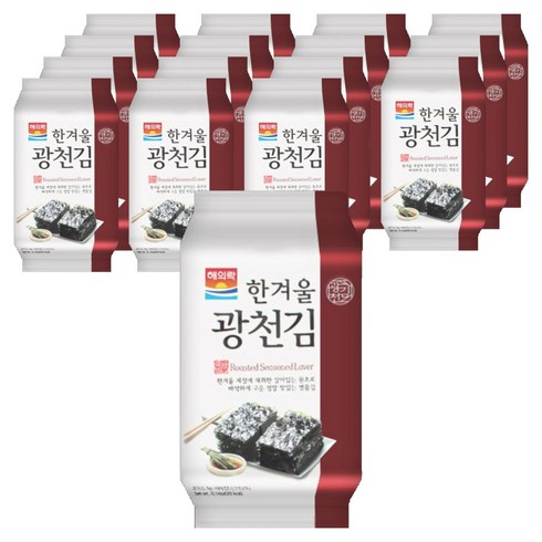 해의락 한겨울광천 도시락김, 5g, 16개