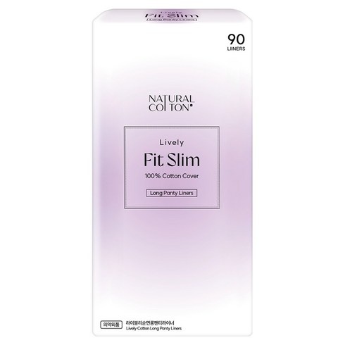 내츄럴코튼 순면 팬티라이너, 롱, 90개입, 1개