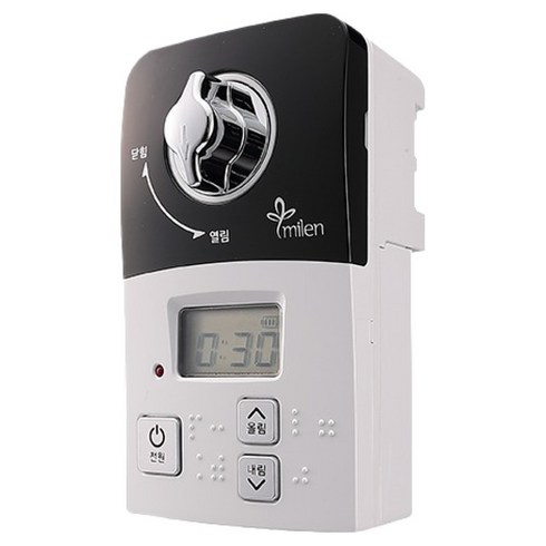 미랜 부저형 가스타이머 가스차단기 MG-06BT, 블랙, 1개