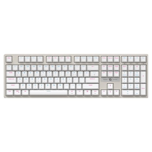 COX 교체축 게이밍 기계식 키보드, White, CK580, 청축
