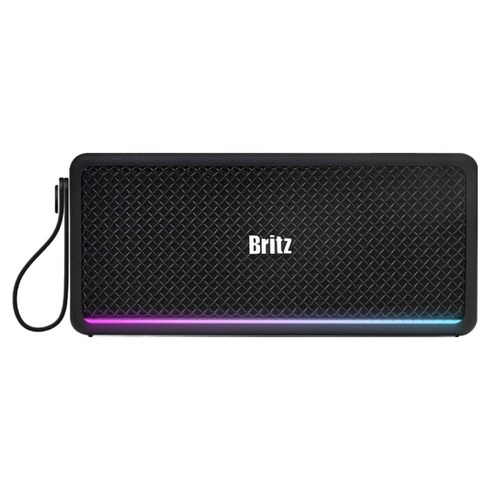 브리츠 블루투스 스피커 무선 우퍼 20W, BZ-TBUTTON, 블랙