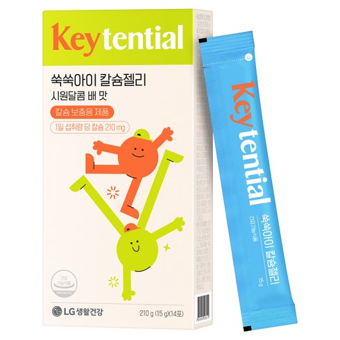 LG생활건강 리튠 키텐셜 쑥쑥아이 칼슘젤리 14p, 210g, 1개