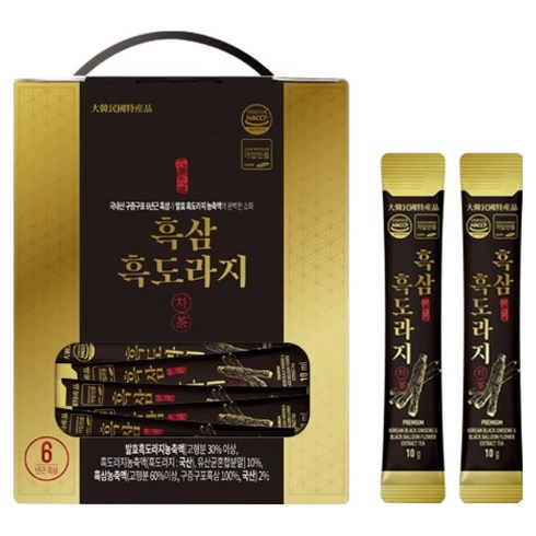 대동고려삼 흑삼 흑도라지 차, 1개, 100회분