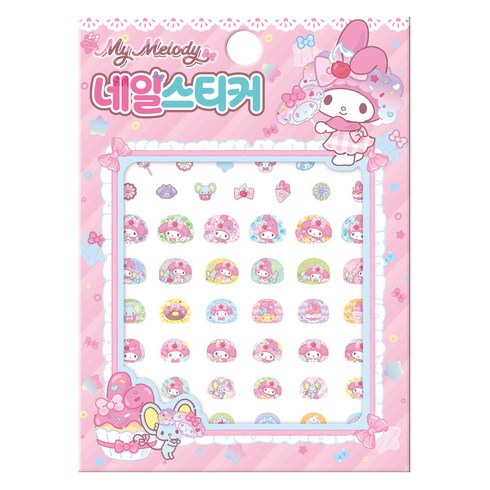산리오캐릭터즈 마이멜로디 네일스티커 스낵&스윗, 아이누리