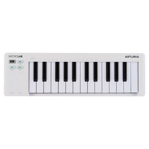 아투리아 마이크로랩 MK3 포터블 미디컨트롤러, 화이트, 1개, MicroLab mk3