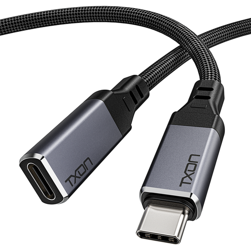 티엑스온 240W USB C타입 연장케이블 4K60Hz 연장선, 1.2m, 1개