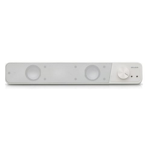 아이리버 슬림 2채널 멀티미디어 USB 사운드바 스피커, IBS-200, 화이트