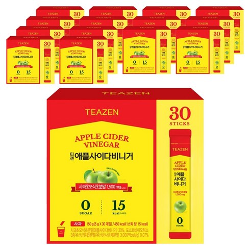티젠 애플사이다비니거, 150g, 15개