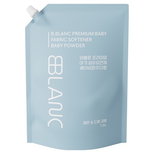 비블랑 유아 섬유유연제 베이비파우더향 리필, 1개, 1.6L