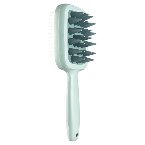 썸즈마인 양면 브러쉬 두피 마사지기, 그린, 1개
