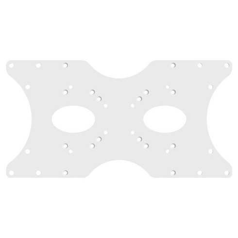 더함 TV 모니터 스탠드 VESA 확장 브라켓 화이트 400 x 200 mm, 1개, MSV42-251L-W
