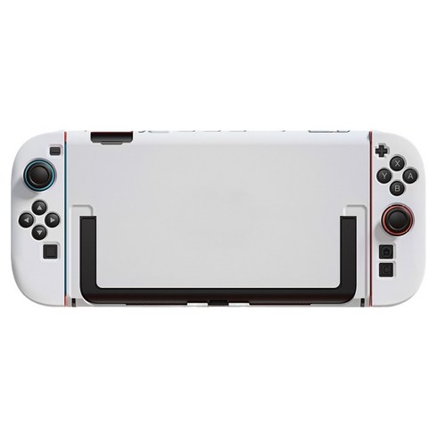 스페이스쉴드 닌텐도 스위치 시리즈 호환 스탠다드 솔리드 분리형 PC 하드 케이스, 화이트, 1개