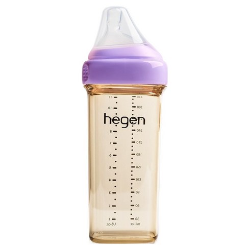 헤겐 꼭지포함 PPSU 애착젖병, 퍼플, 330ml, 1개