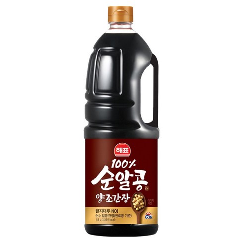 해표 순알콩 양조간장, 1개, 1.8L