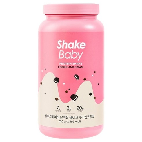 쉐이크베이비 락토컷 단백질 쉐이크 쿠키앤크림, 630g, 1개