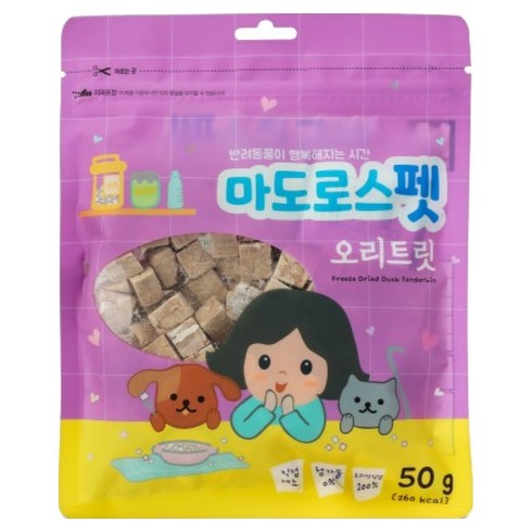 마도로스펫 반려동물 트릿, 오리, 50g, 1개