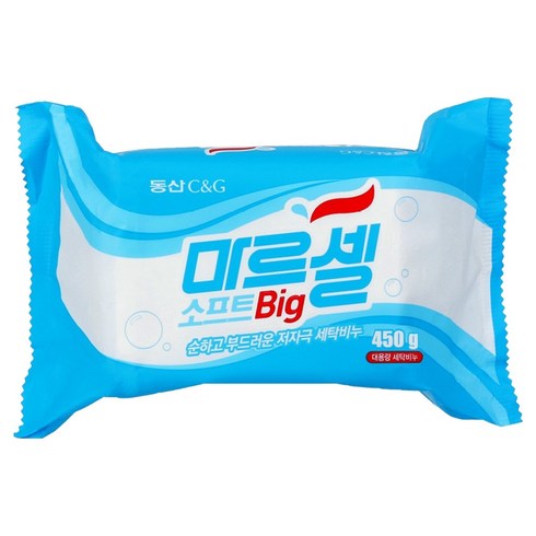 동산씨앤지 크리오 마르셀 소프트 빅 대용량 세탁비누, 450g, 1개