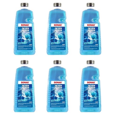 소낙스 더 뷰 아이스 프레쉬 워셔액, 2L, 6개