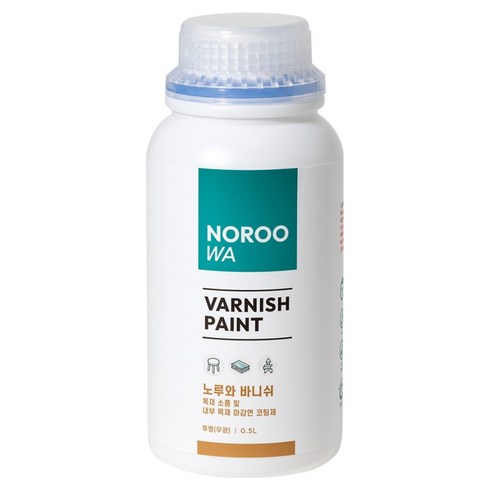 노루페인트 노루와 바니쉬 투명 무광 500ml, 1개