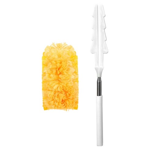 소에르 다용도 롱핸들 먼지 브러쉬 110cm, 오렌지, 1개