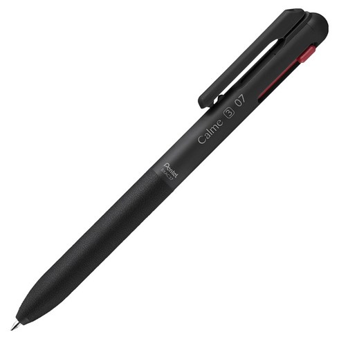 펜텔 카르므 3색 볼펜 0.7mm BXAC37A, 1개, 블랙