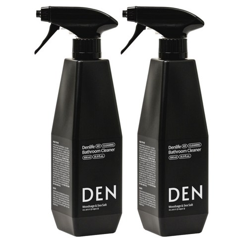 덴라이프 욕실 청소세제 우드세이지 앤 씨솔트 향, 2개, 500ml