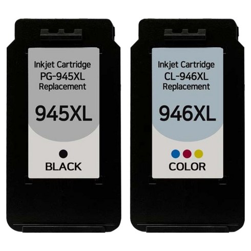 오피스토어 캐논 호환 잉크젯 프린터 잉크 2종 세트 PG-945XL CL-946XL MG2490 MG2590 TR4590 TR4595 MX499, 검정, 컬러, 1세트