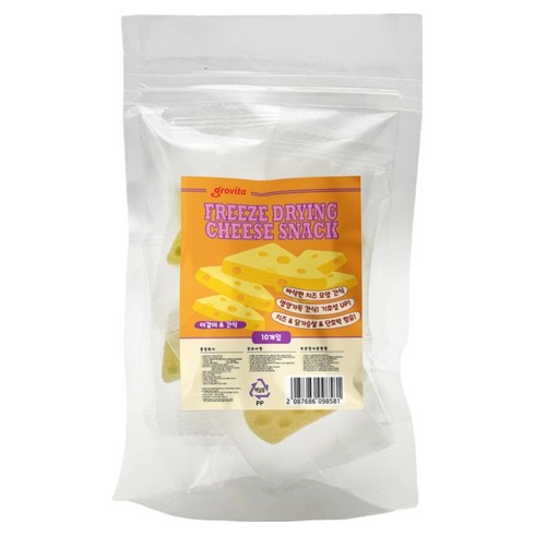 그로비타 동결 치즈 스낵 10p, 32g, 1개
