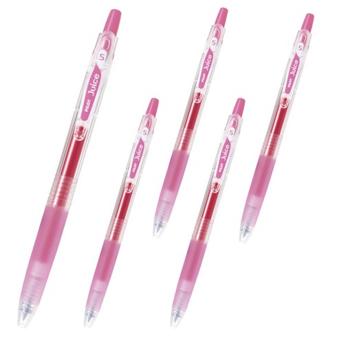 파이롯트 중성펜 쥬스 0.5mm, 로즈핑크, 5개