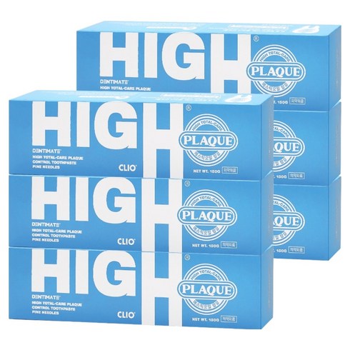 크리오 하이토탈케어 플라그컨트롤 치약, 150g, 6개