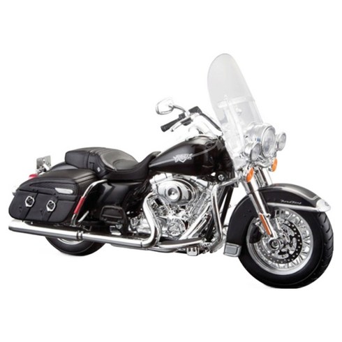 할리데이비슨 마이스토 2013 1:12 할리데이비슨 FLHRC Road King Classic 다이캐스트 모형 오토바이, 블랙, 1개