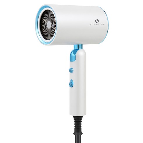 크리스탈클라우드 고출력 접이식 헤어 드라이어 2200W, CC-617, 화이트