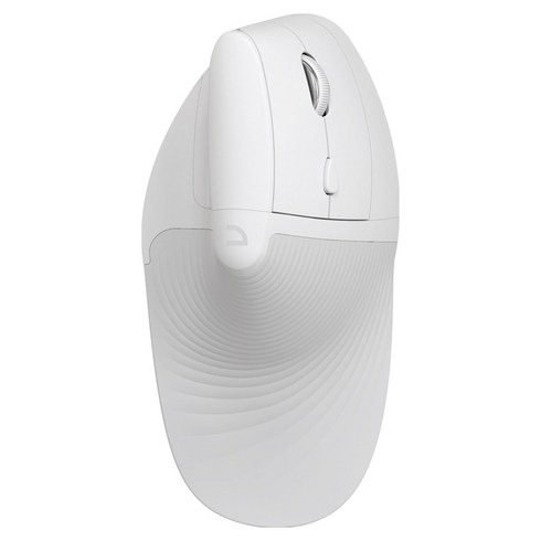 앱코 인체공학 WIRELESS FREE 무선 버티컬 마우스 WEM65, White
