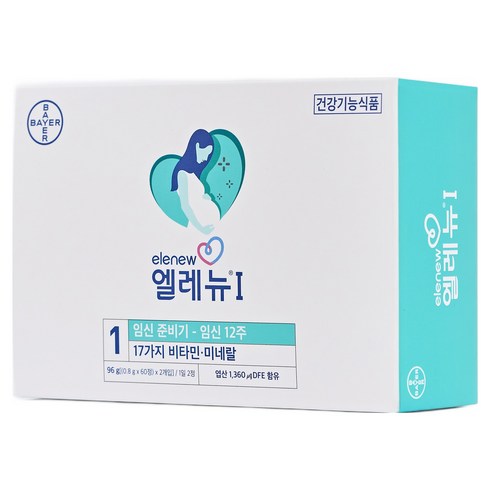 엘레뉴 1단계 멀티비타민, 120정, 1개