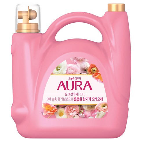 아우라 고농축 섬유유연제 핑크 판타지 본품, 5.5L, 1개