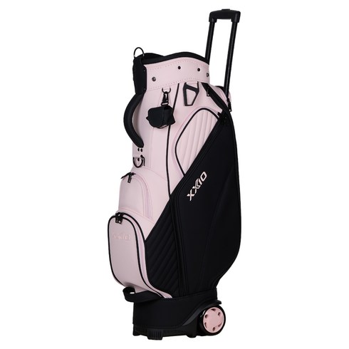 젝시오 골프 레이디스 스포티 캐스터 캐디백 GGC-24057i, PINK + BLACK