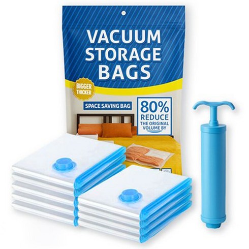 일상포인트 공간절약 이불 의류 압축팩 중형 9p + 펌프 세트, 1개, 1세트