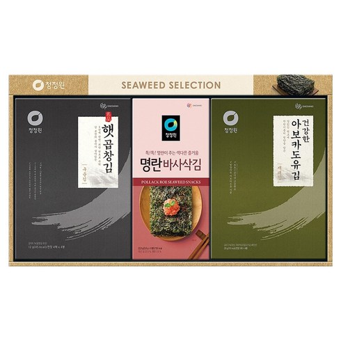 대상 청정원 햇곱창김 재래김 혼합 8호 선물세트, 1세트