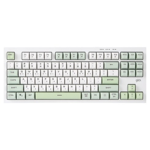 지클릭커 오피스프로 사일런스 M RGB 87키 무소음 유선 텐키리스 키보드, Greenwich CR1, OPK50, 제조사축