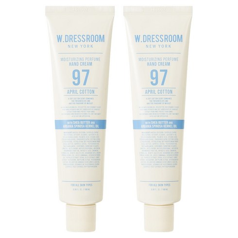 더블유드레스룸 퍼퓸 핸드크림 97 에이프릴코튼, 100ml, 2개
