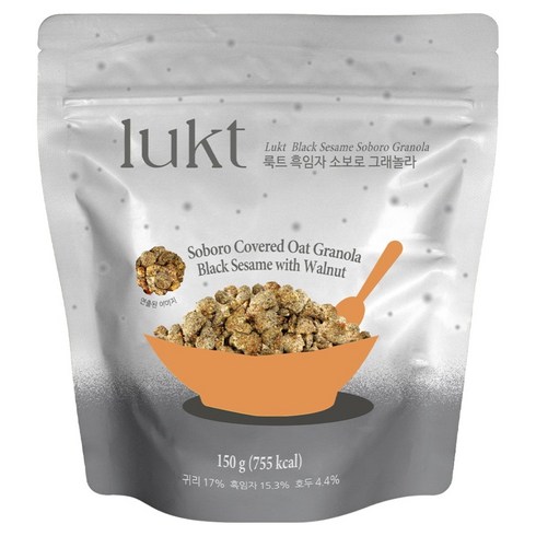 룩트 흑임자 소보로 그래놀라, 150g, 1개