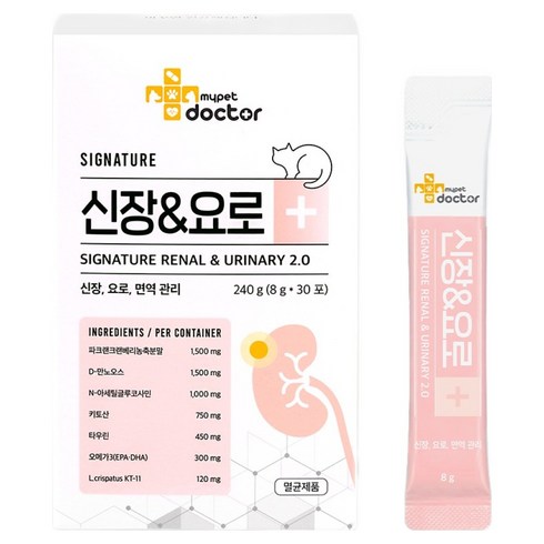 마이펫닥터 고양이 시그니처 2.0 영양제 30p, 240g, 신장, 1개
