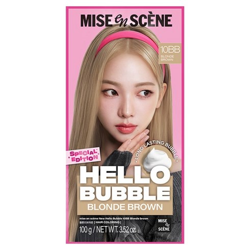 미쟝센 뉴 헬로버블 염모제 100g, 10BB 블론드브라운, 1개